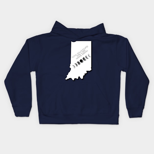 2024 ECLIPSE - MUNCIE INDIANA Kids Hoodie by BD STUDIO